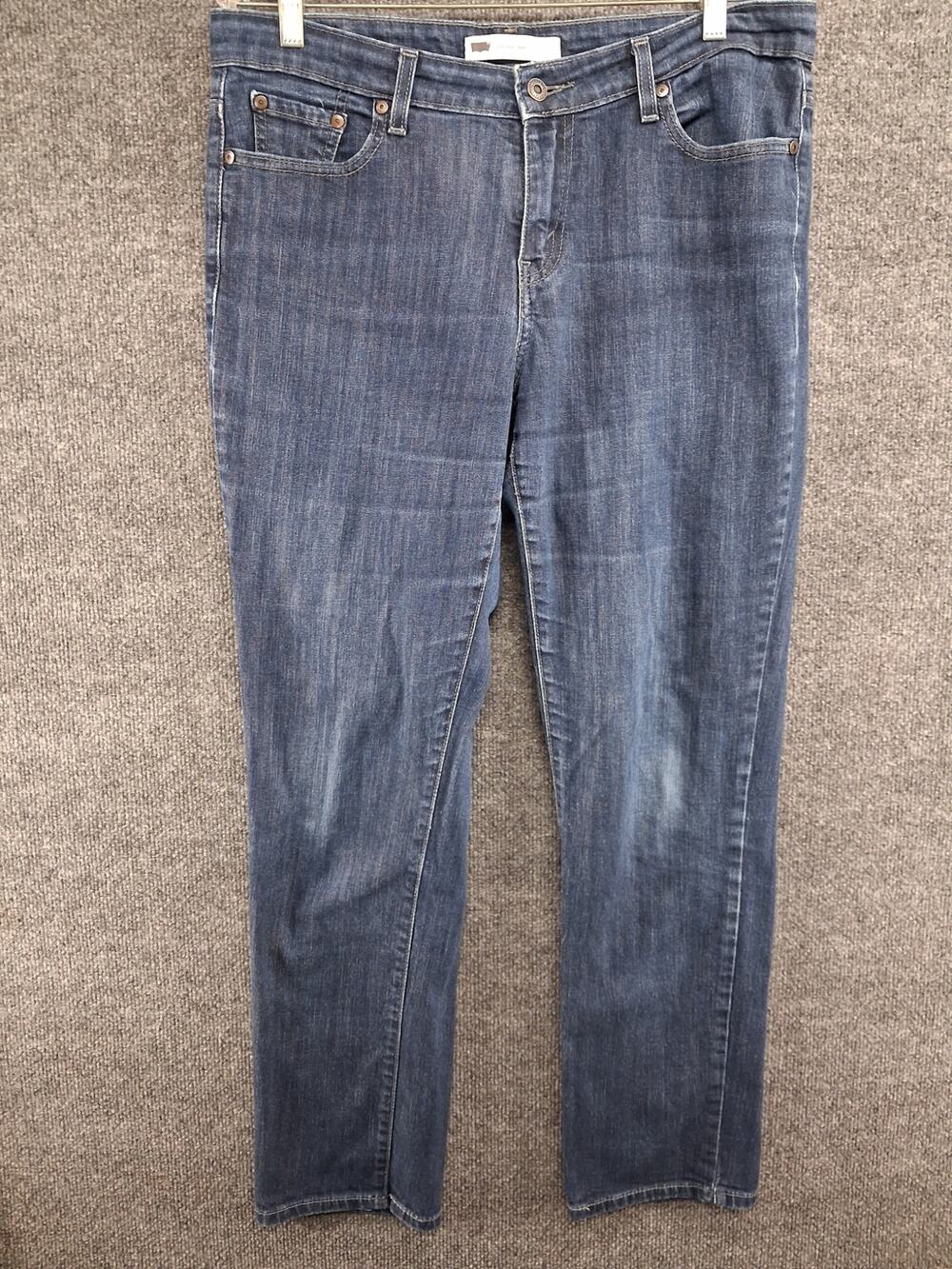 Levis Jeans Womens 12M Mid Rise Skinny Dark Wash Denim